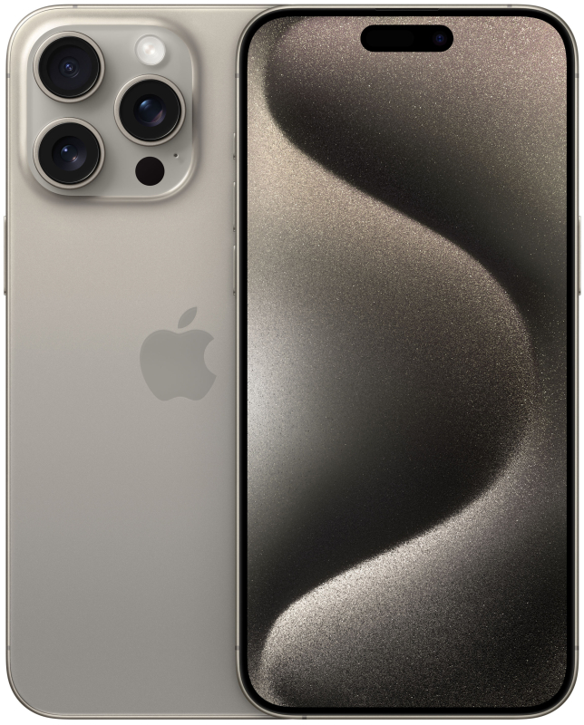 Apple iPhone 15 Pro Max, 512 ГБ (2 nano sim), натуральный титан 1