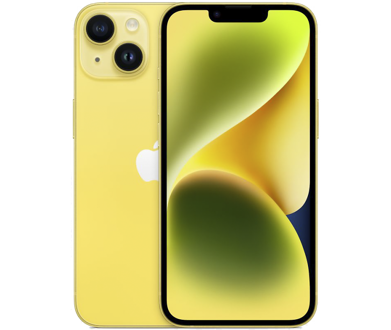 Apple iPhone 14, 128 Гб (е-sim+nano sim), желтый 1