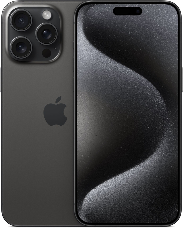 Apple iPhone 15 Pro Max, 512 ГБ (е-sim+nano sim), "титановый черный"