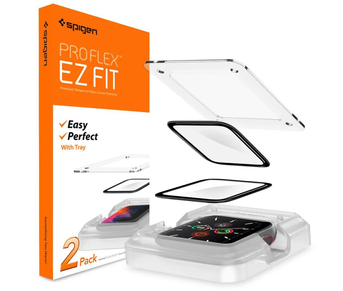 Защитное стекло Spigen Pro Flex EZ Fit 2 P для Apple Watch 5/4 40 mm