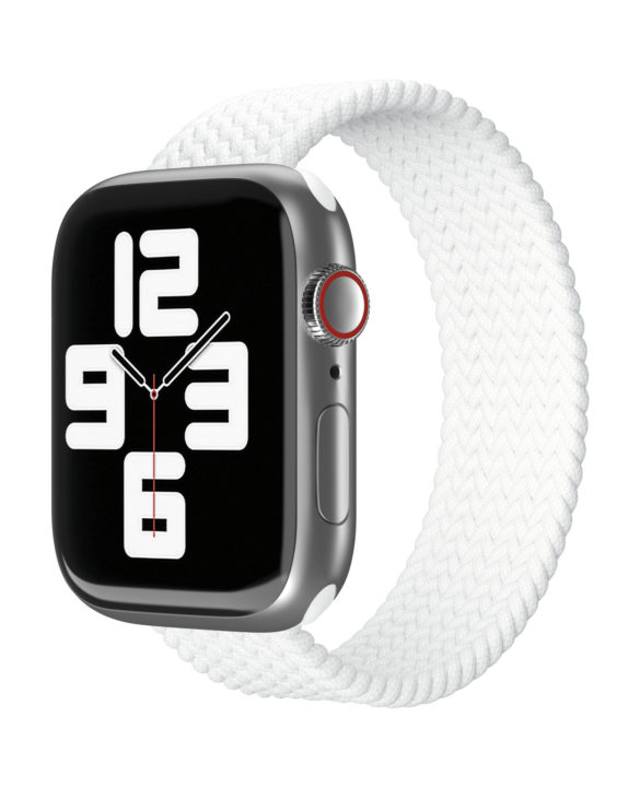 Ремешок VLP нейлоновый плетеный для Apple Watch 42/44/45mm (S/M) 2шт., белый