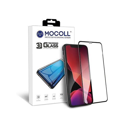 Защитное стекло MOCOLL Platinum 3D iPhone 11 Pro/XS/X, черная рамка