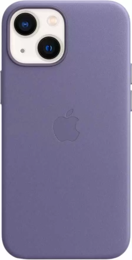 Чехол Apple Leather Case with MagSafe для iPhone 13 mini (MM0H3ZE/A), сиреневая глициния
