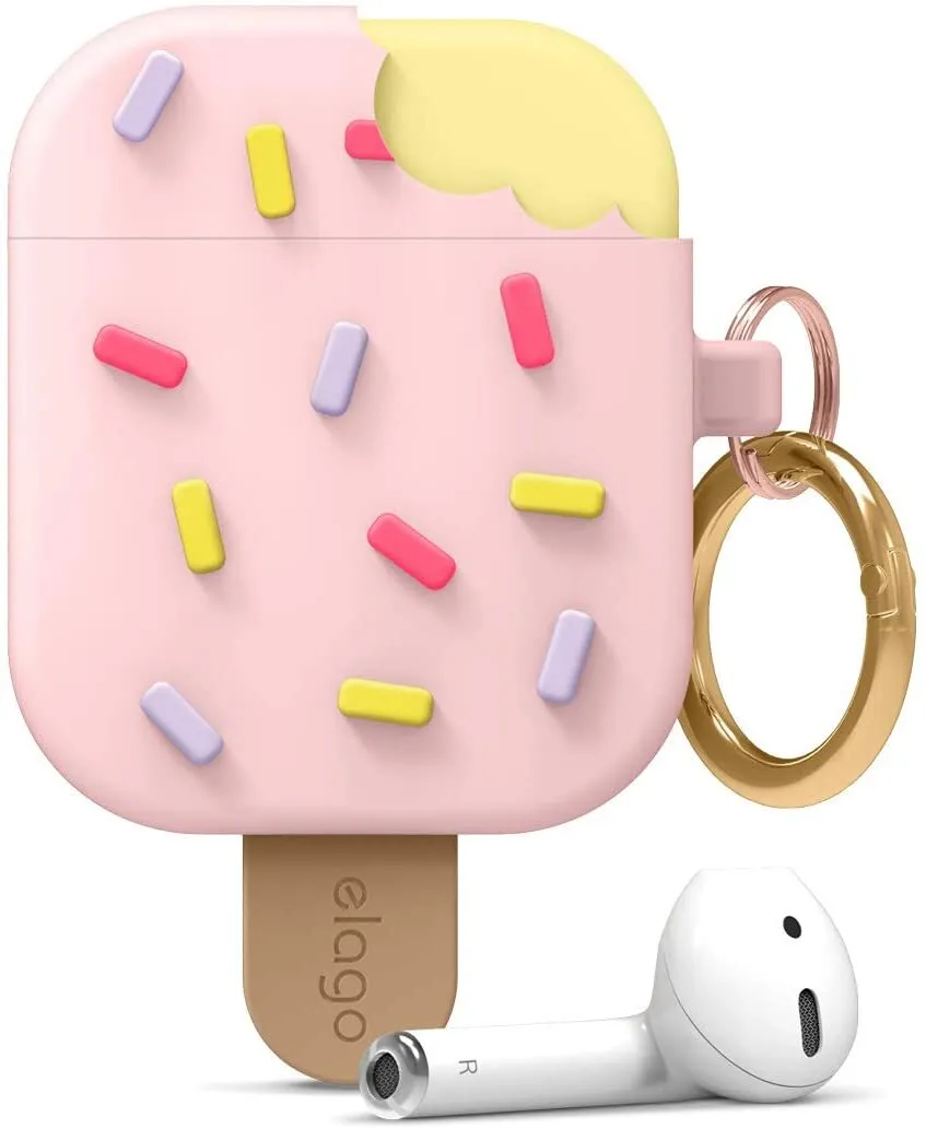 Чехол Elago для AirPods Unique Ice cream Hang case (EAP-ICE-LPK), розовый