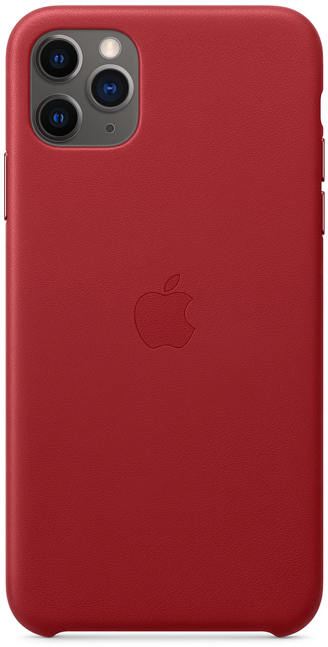 Чехол IPhone 11 Pro Max Leather Case MX0F2ZM/A Red