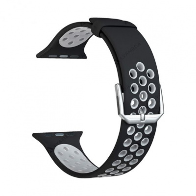 Ремешок LYAMBDA ALIOTH Apple Watch 38/40mm (DS-APS01-21-40-BGY), черный/серый
