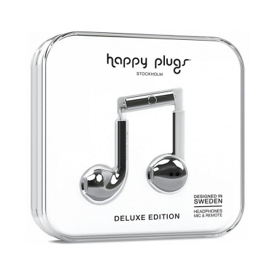 Happy Plugs Deluxe серебро