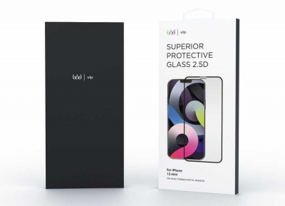 Защитное стекло «vlp» для iPhone 12 mini, 2.5D олеофобное