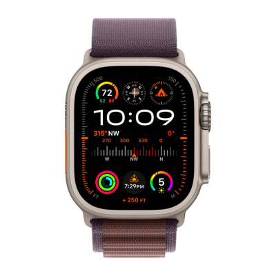 Часы Apple Watch Series Ultra 2 LTE, 49 мм, Alpine Loop L индиго MRFG3