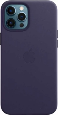 Чехол Apple Leather Case with MagSafe Deep Violet для iPhone 12 Pro Max (MJYT3ZE/A)