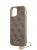 Чехол Guess 4G Charms collection для iPhone 12 mini, коричневый