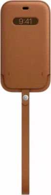 Чехол Apple Leather MagSafe для iPhone 12/12 Pro (MHYC3ZE/A), золотисто-коричневый