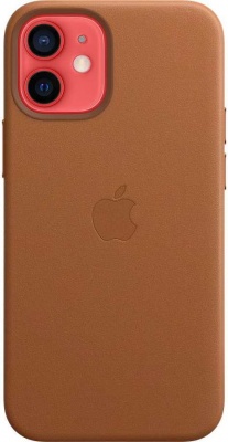 Чехол IMagSafe Leather Case для iPhone 12 mini (MHK93ZE/A), золотисто-коричневый