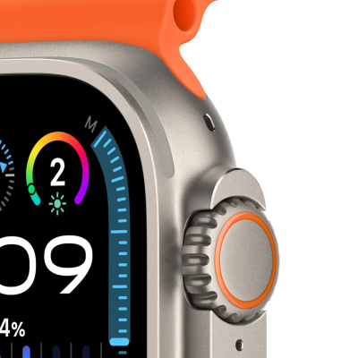 Часы Apple Watch Series Ultra 2 LTE, 49 мм, ремешок Ocean, оранжевый