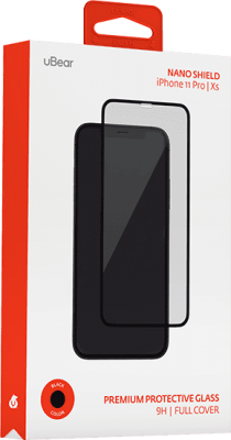 Защитное стекло uBear iPhone 11 Pro/Xs/X Nano 2 Full Cover (0.2 мм), черная рамка