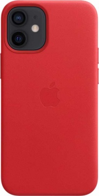 Чехол IMagSafe Leather Case для iPhone 12 mini (MHK73ZE/A), красный