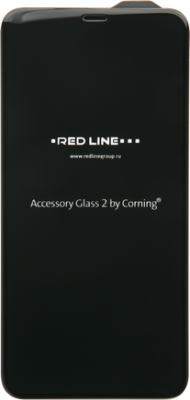 Защитное стекло Red Line Corning iPhone 11 Pro Max Full Screen (3D), черная рамка