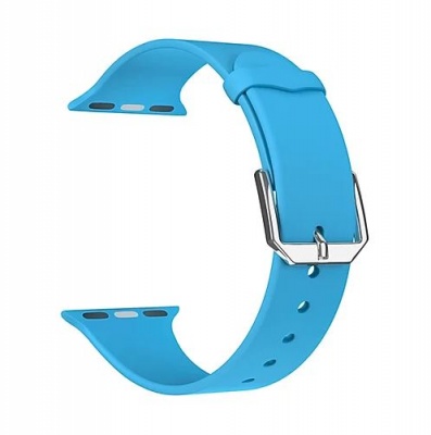 Ремешок Lyambda Alcor спортивный силиконовый для Apple Watch 42/44 mm синий
