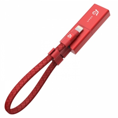 Кард-ридер с кабелем lightning ADAM elements iKlips Wizard 0G, красный