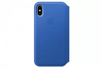 Чехол IPhone X Leather Folio MRGE2ZM/A Electric blue