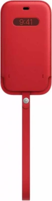 Чехол Apple Leather MagSafe для iPhone 12/12 Pro (MHYE3ZE/A), красный