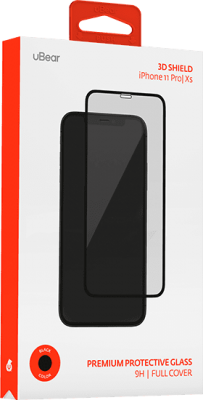 Защитное стекло uBear iPhone 11 Pro 3D Full Screen Premium Glass, черная рамка