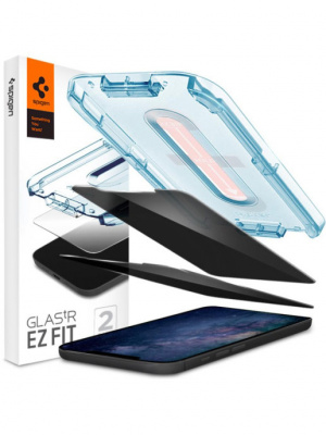 Защитное стекло Spigen Glas tR EZ Fit 2P для iPhone 12 mini, прозрачное