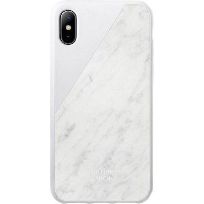 Чехол Native Union IPhone X CLIC Marble, белый мрамор CLIC-WHT-MB-NP17