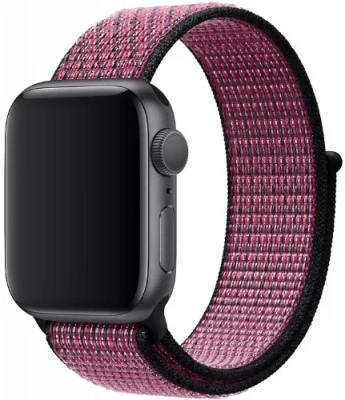 Ремешок Apple Watch 40mm Pink Blast/True Berry Nike Sport Loop (MWTW2Z/A)