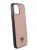 Чехол Guess Saffiano Triangle metal logo для iPhone 12 mini, розовый