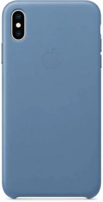 Чехол IPhone XS Max Leather Case MVFX2ZM/A Cornflower, васильковый