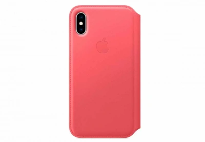 Чехол IPhone XS Leather Folio MRX12ZM/A Peony Pink