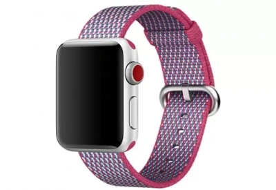 Ремешок Apple Watch 38mm Berry Check Woven Nylon,Ремешок из плетеного нейлона (MQVD2ZM/A)